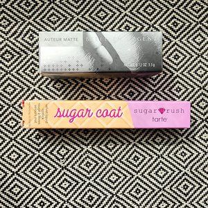 Lipstick Bundle Tarte Sugar Rush Velvet Lipstick Belle en Argent Auteur Matte